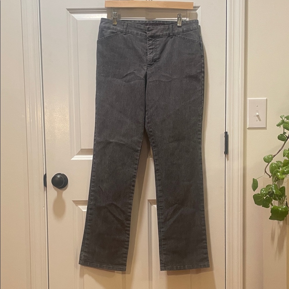 Gloria Vanderbilt Charcoal Denim Cassidy Jeans Size 6